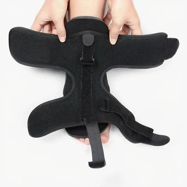 Foot and Ankle Night Splint with Adjustable Dorsal Flexion Strap and Metal Support Bands