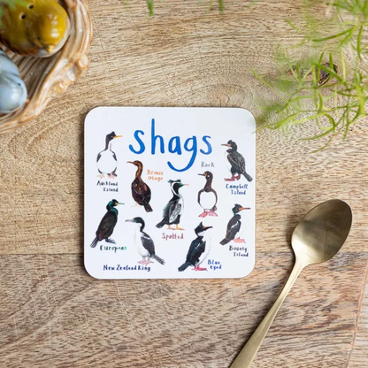 Set of 6 Bird Pun Coasters