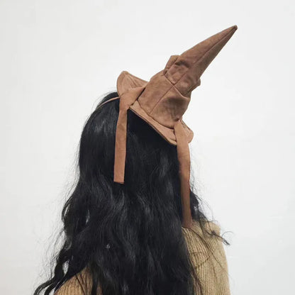 Sortband Halloween Witch Hat Headband