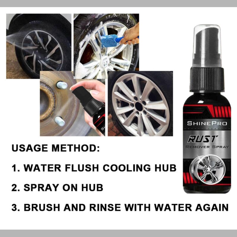 Car Parts Rust Remover Spray Magic Wheel Hub Cleaner