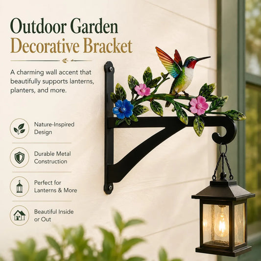 Decorative Hummingbird Garden Bracket