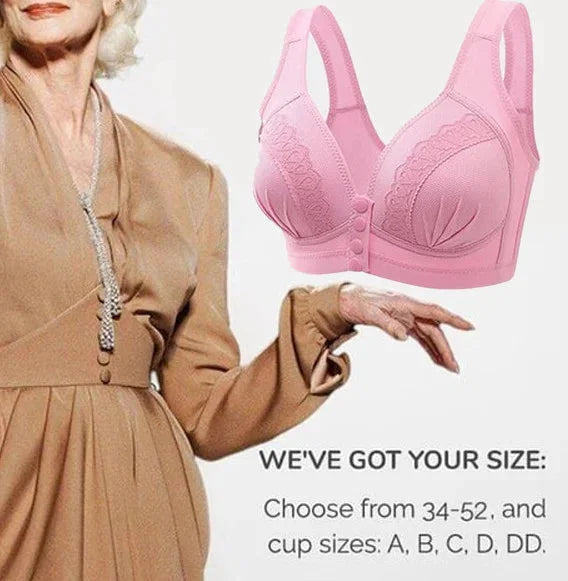 🥰Front Button Breathable Skin-Friendly Cotton Bra