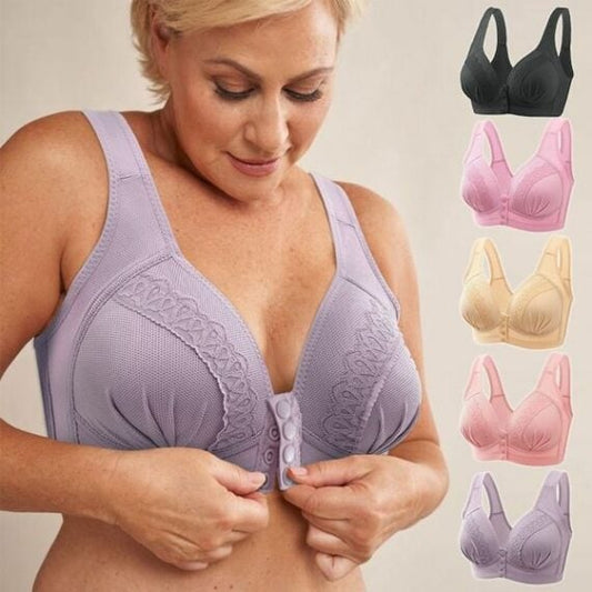 🥰Front Button Breathable Skin-Friendly Cotton Bra