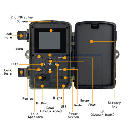 Wireless Hd Wildlife Game Trail Camera With Night Vision