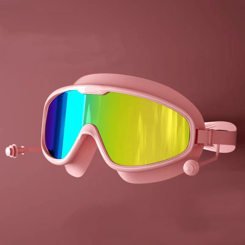 No Leaking Anti-Fog Pool Goggles Swimming For Adults And Children Adult / Colorful Pink