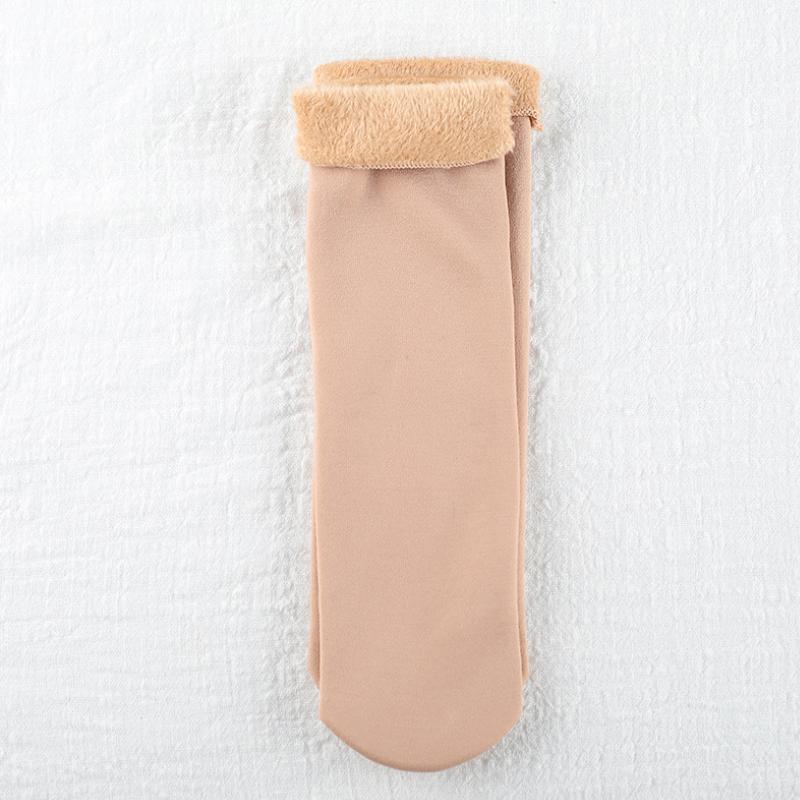 Winter Soft Plush Floor Socks 1 Pair (Nude)