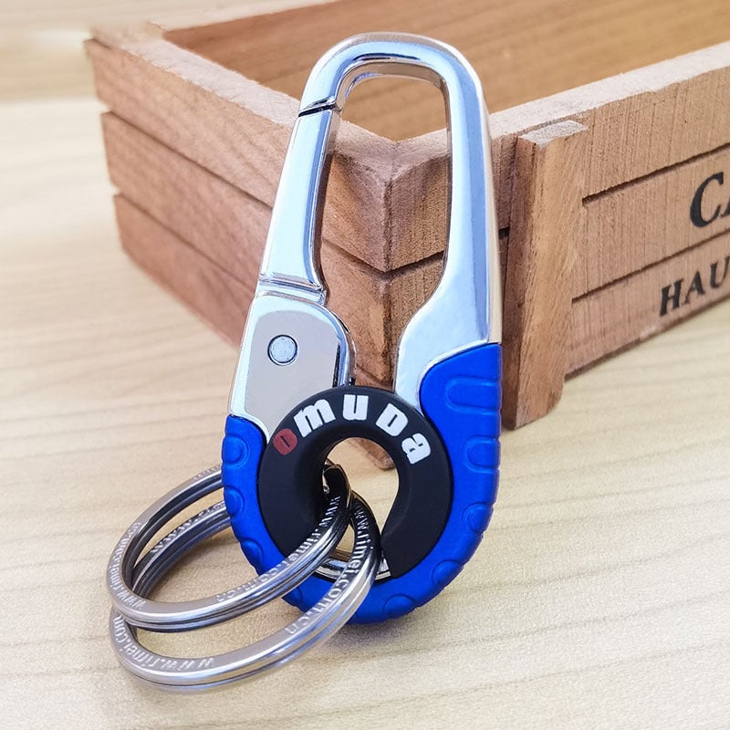 Creative Stainless Steel Keychain Blue