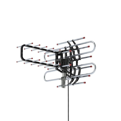 Long Range Tv Antenna 1000 + Miles American Booster Outdoor 4H Vhf/Uhf 360°S