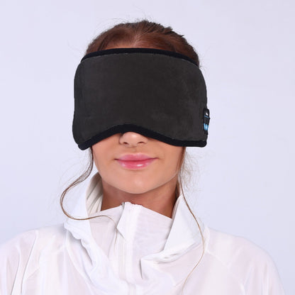 Wireless Sleep Eye Mask Headphones - Pressure-Free Black