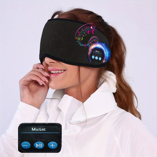 Wireless Sleep Eye Mask Headphones - Pressure-Free