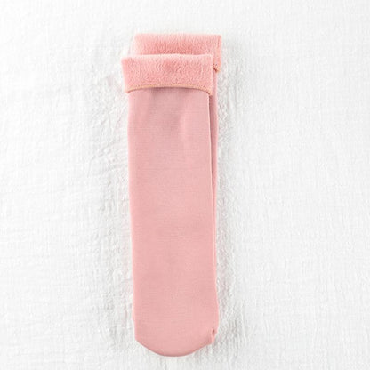 Winter Soft Plush Floor Socks 1 Pair (Pink)