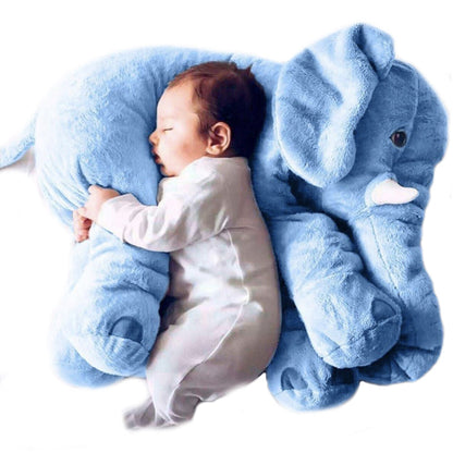 Adorable Elephant Plush Toy Big Size Pillow Blue