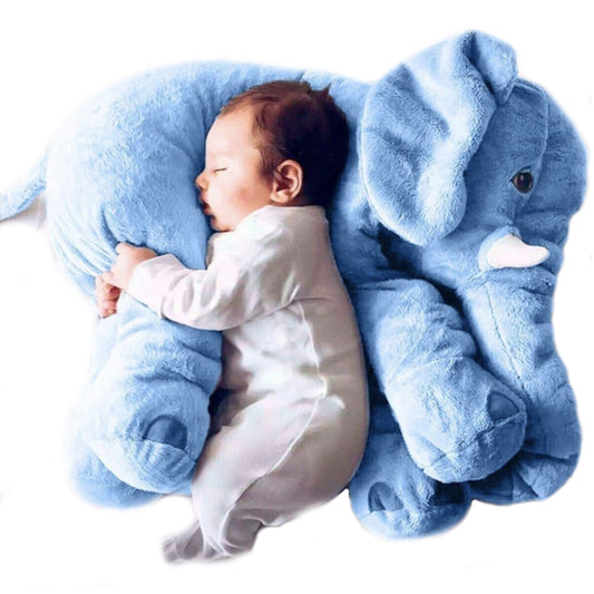 Adorable Elephant Plush Toy Big Size Pillow Blue