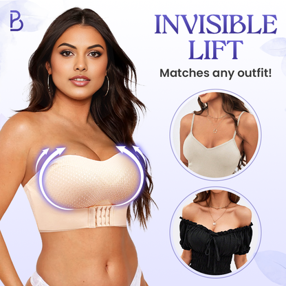 Breezypush - Breathable Non-Slip Strapless Front Buckle Push-Up Bra Hot Sale 50% Off