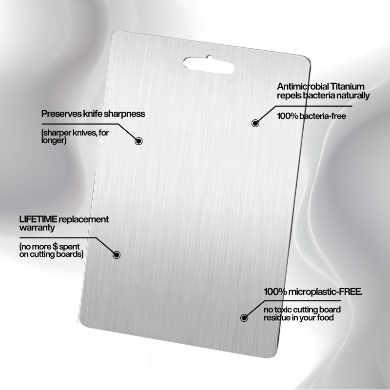 Tiboard Pure Titanium Cutting Board