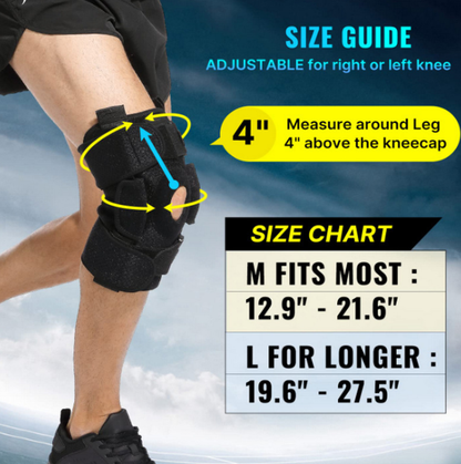 Adjustable Hinged Knee Brace For Meniscus Tear