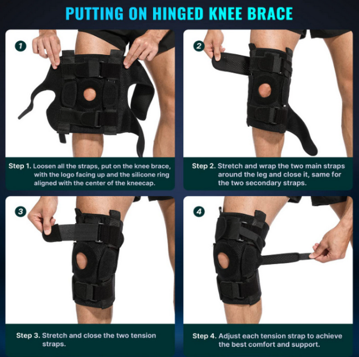 Adjustable Hinged Knee Brace For Meniscus Tear