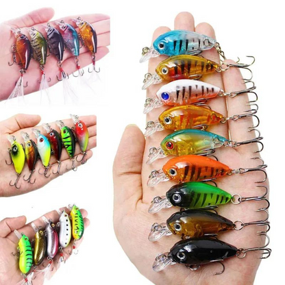 Mixing Fish Bait Set Minnow Fishing Lure 9Pcs Lure