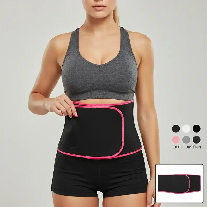 Neoprene Core Compression Belt with Adjustable Fit and Heat Retention