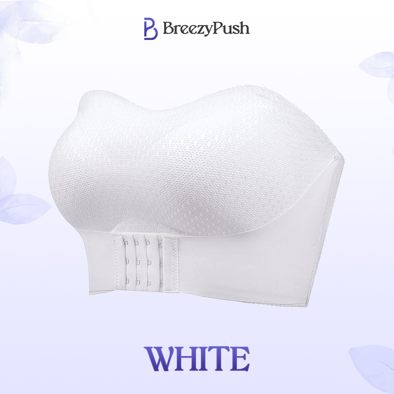 Breezypush - Breathable Non-Slip Strapless Front Buckle Push-Up Bra Hot Sale 50% Off