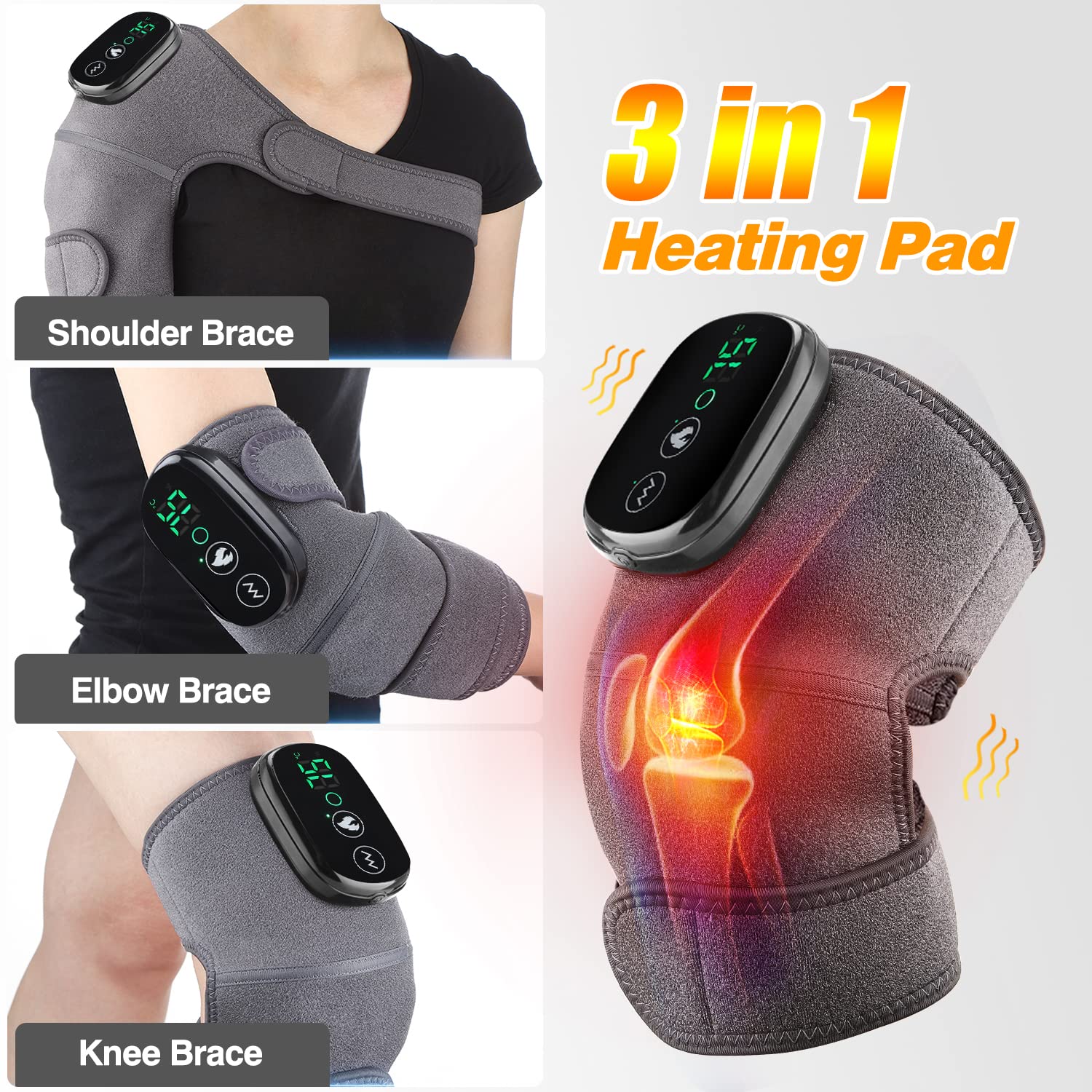 3 In 1 Heating Massage Brace