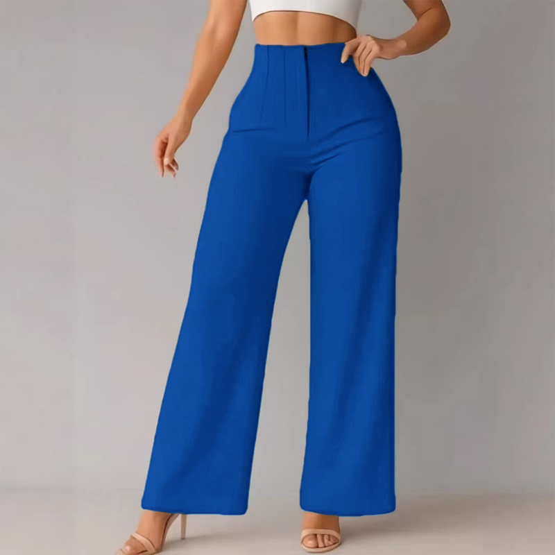 Women’s Solid Color Casual Wide Leg Pants