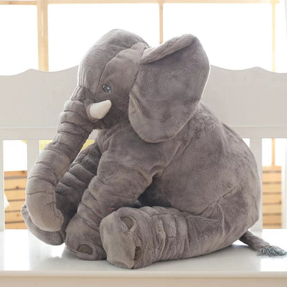 Adorable Elephant Plush Toy Big Size Pillow Gray