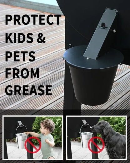 🔥LAST DAY SALE 49% OFF✨Grease Bucket with Lid & Silicone Liner