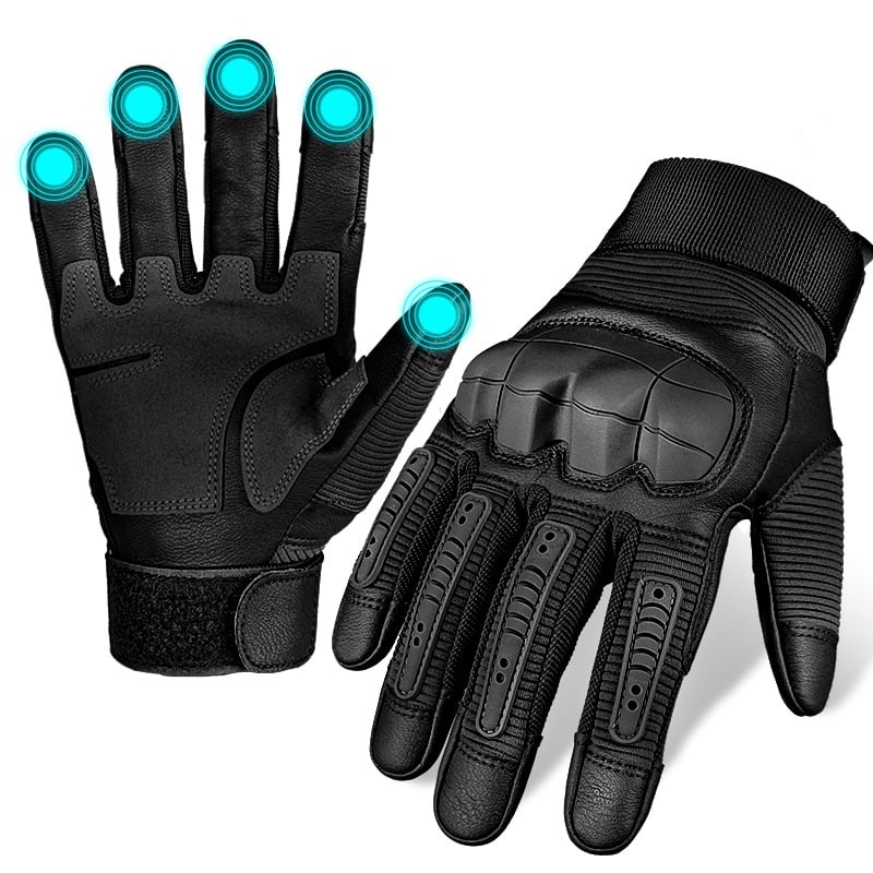 Indestructible Protective Tactical Full-Finger Gloves Black / S (4.41’/11.2Cm)