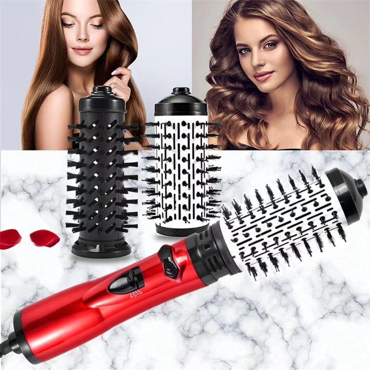 3-In-1 Hot Air Styler And Rotating Hair Dryer For Dry Curl Straighten