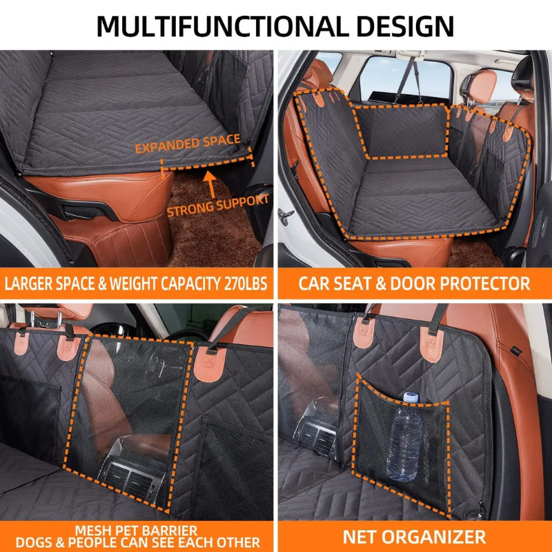 Comfyride™ Hard-Bottomed Dog Car Seat Cover