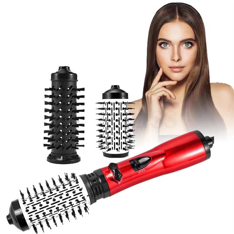 3-In-1 Hot Air Styler And Rotating Hair Dryer For Dry Curl Straighten