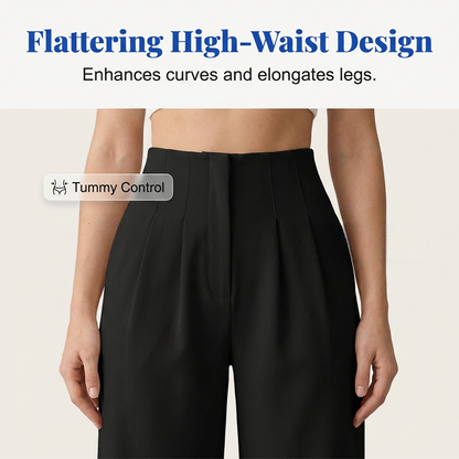 Women’s Solid Color Casual Wide Leg Pants