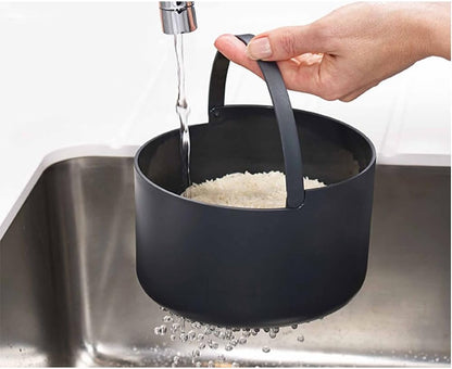 Microwave Steam Cooker with Locking Paddle and Colander, 2-Liter Capacity