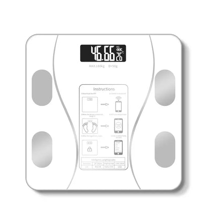 Smart Weight And Fat Scale - Accurately Measure Your Health At Home White