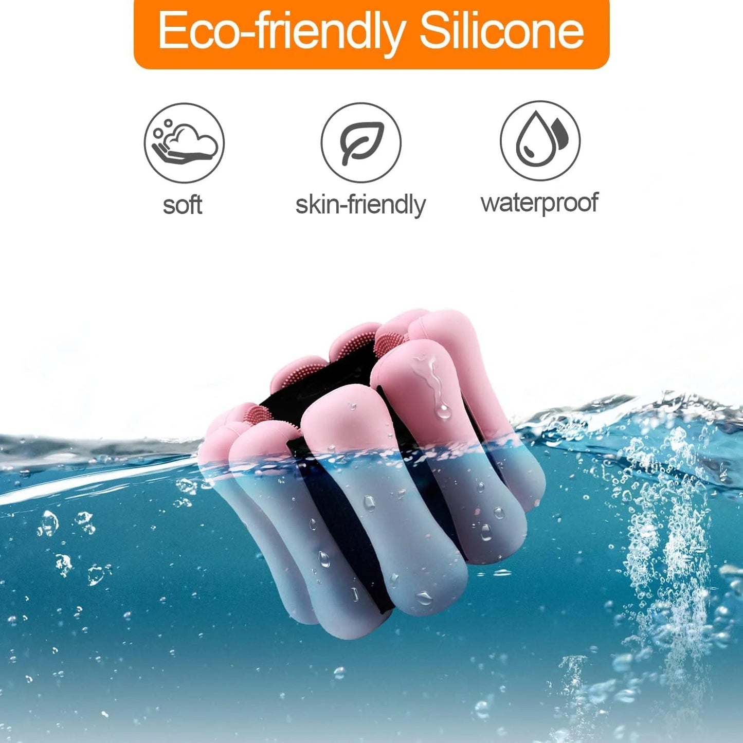 Silicone Wrist and Ankle Weights with Steel Core and Anti-Slip Strap