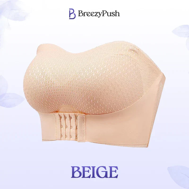 Breezypush - Breathable Non-Slip Strapless Front Buckle Push-Up Bra Hot Sale 50% Off