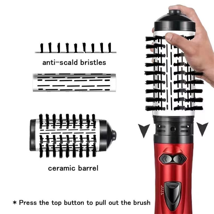 3-In-1 Hot Air Styler And Rotating Hair Dryer For Dry Curl Straighten