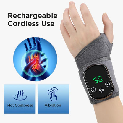 Wrist Massage Wrap with Heat and Vibration,  Rechargeable