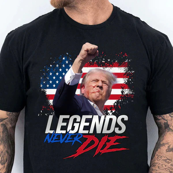 Legends Never Die T-Shirt Men Tee / Black S