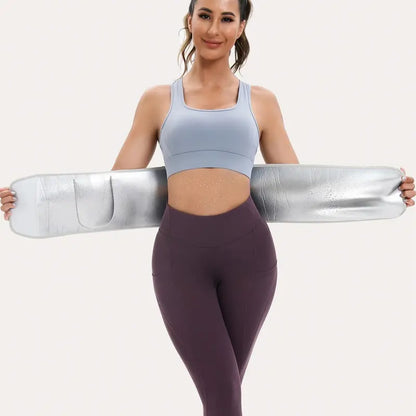 Neoprene Waist Trainer Belt with Adjustable Closure and Heat Retention for Unisex Workouts