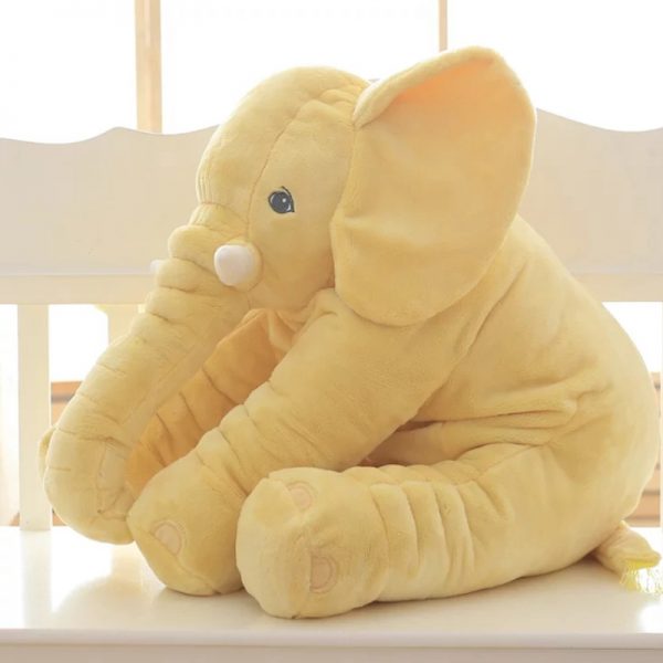 Adorable Elephant Plush Toy Big Size Pillow Yellow