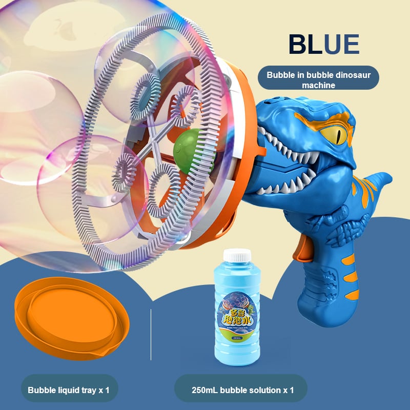 Electric Dinosaur Bubble Machine Blue