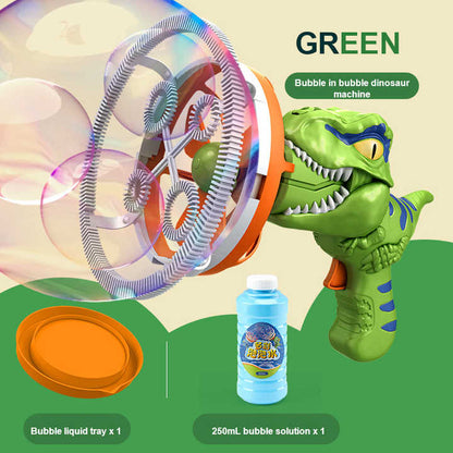 Electric Dinosaur Bubble Machine Green