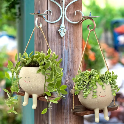 Potelegant Smily Face Planter Pot