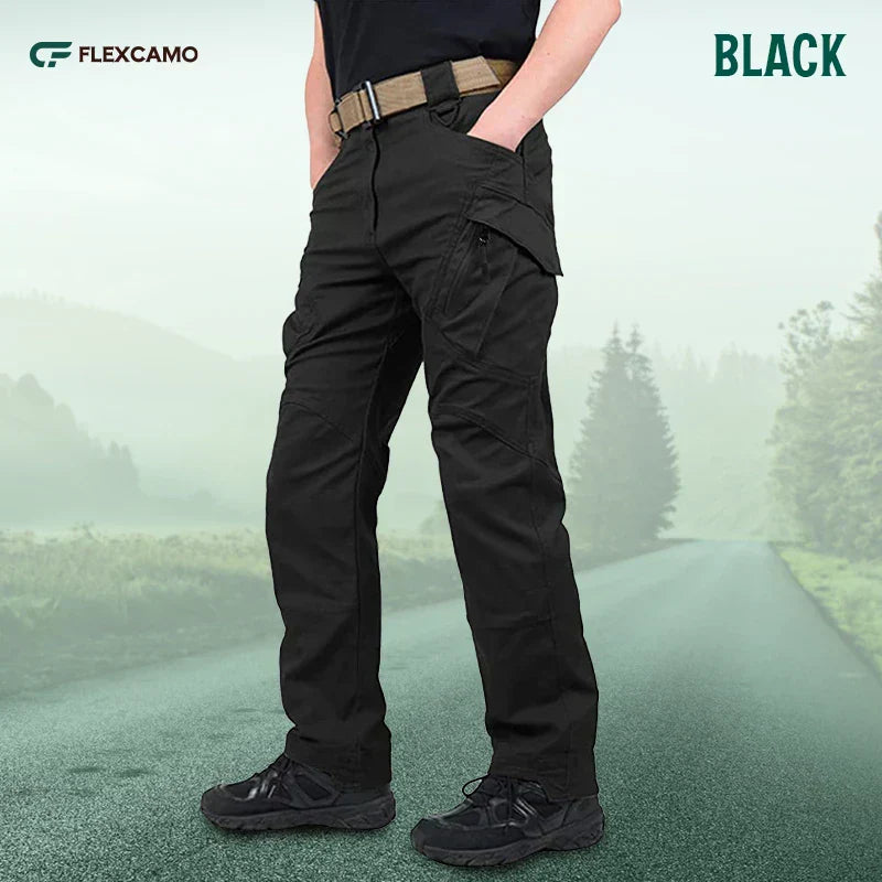 Flexcamo - Tactical Waterproof Pants Hot Sale 50% Black / S