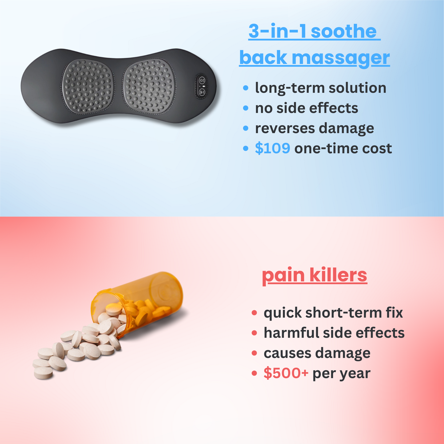 soothe - 3-in-1 back massager