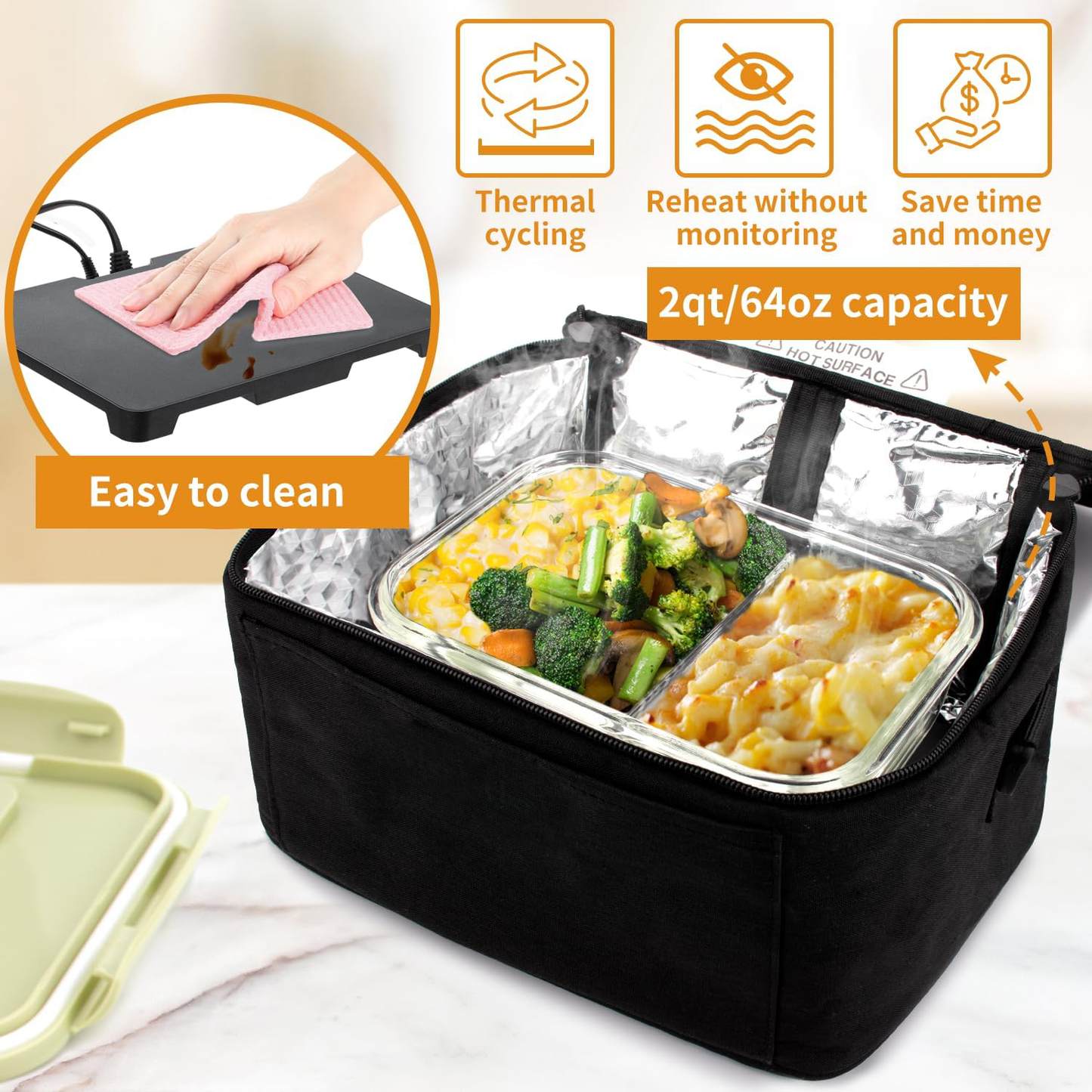 Portable Food Warmer Lunch Box With Oven