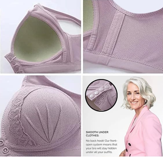 🥰Front Button Breathable Skin-Friendly Cotton Bra