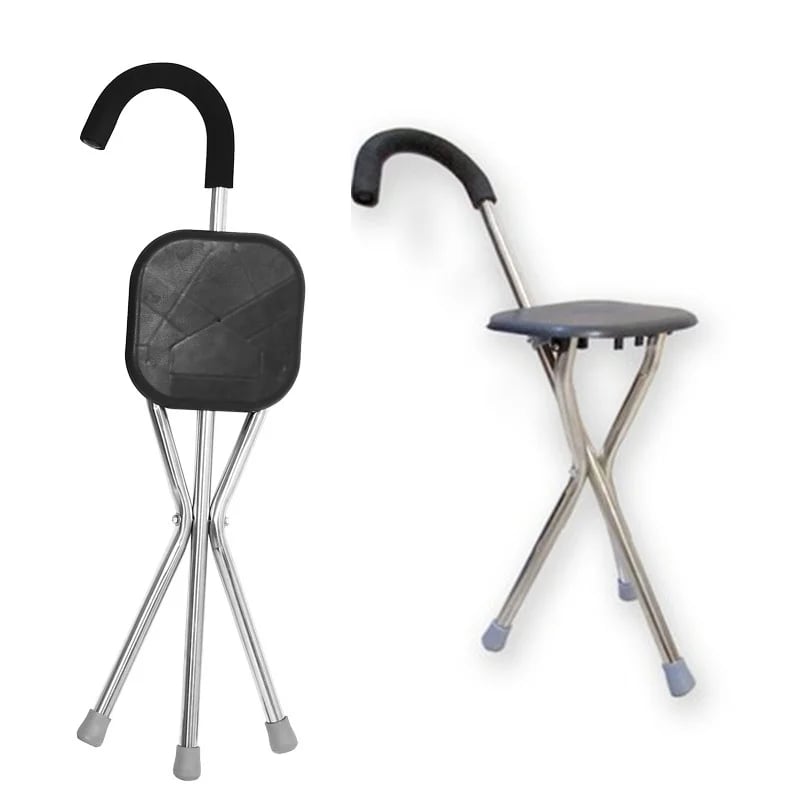 German Elderly Crutch Stool Grey